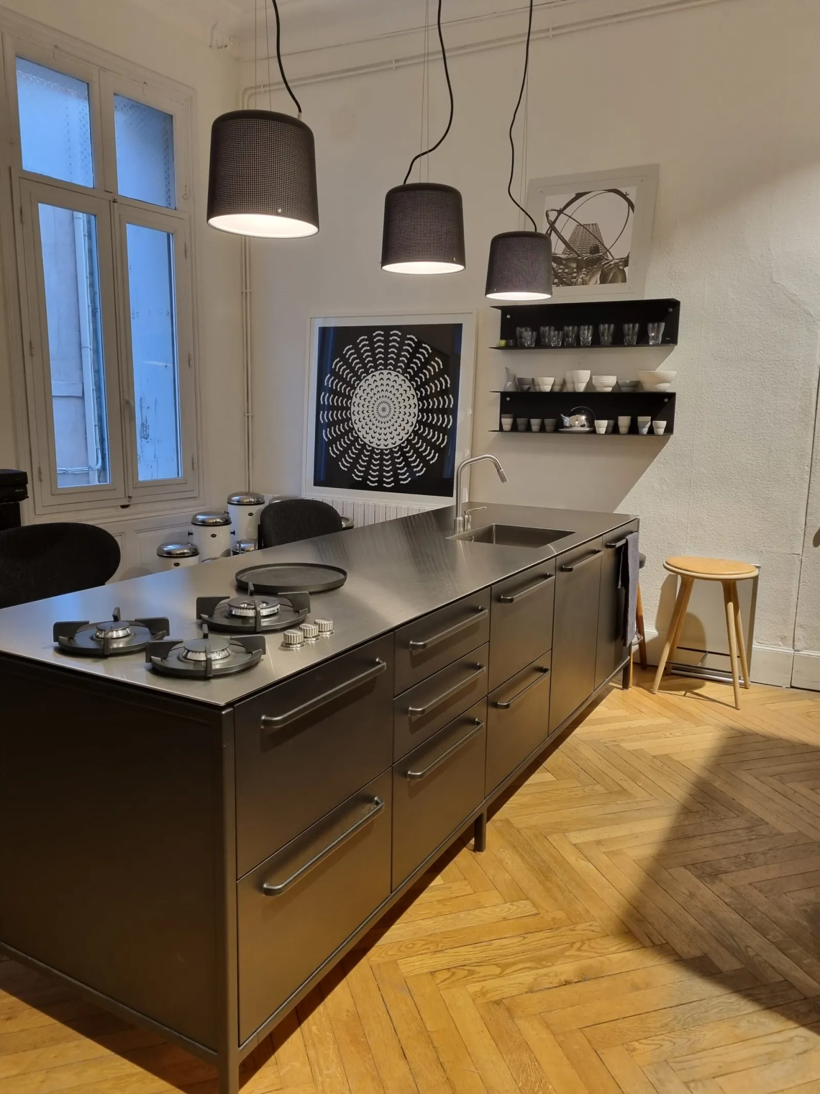 Cuisine en bois sur mesure réalisé par TS Menuiserie — cuisine n° 2